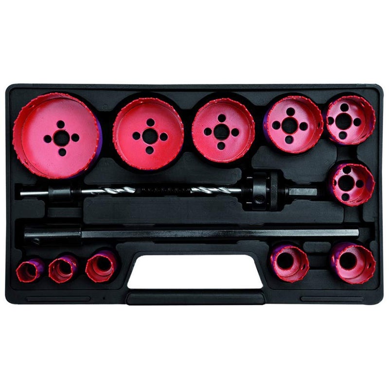 Yato Yato YT3381 Combination Hole Saw KitsBiMetal Hole Saw15 Pcs SetElectricians PlumbersHSS M3For Making Holes in Steel Cast iron Stainless SteelIndustrial ToolsPower ToolsUniversal Size - Image 1