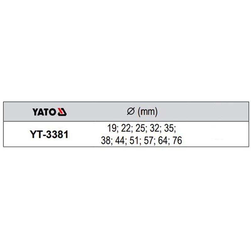 Yato Yato YT3381 Combination Hole Saw KitsBiMetal Hole Saw15 Pcs SetElectricians PlumbersHSS M3For Making Holes in Steel Cast iron Stainless SteelIndustrial ToolsPower ToolsUniversal Size - Image 3