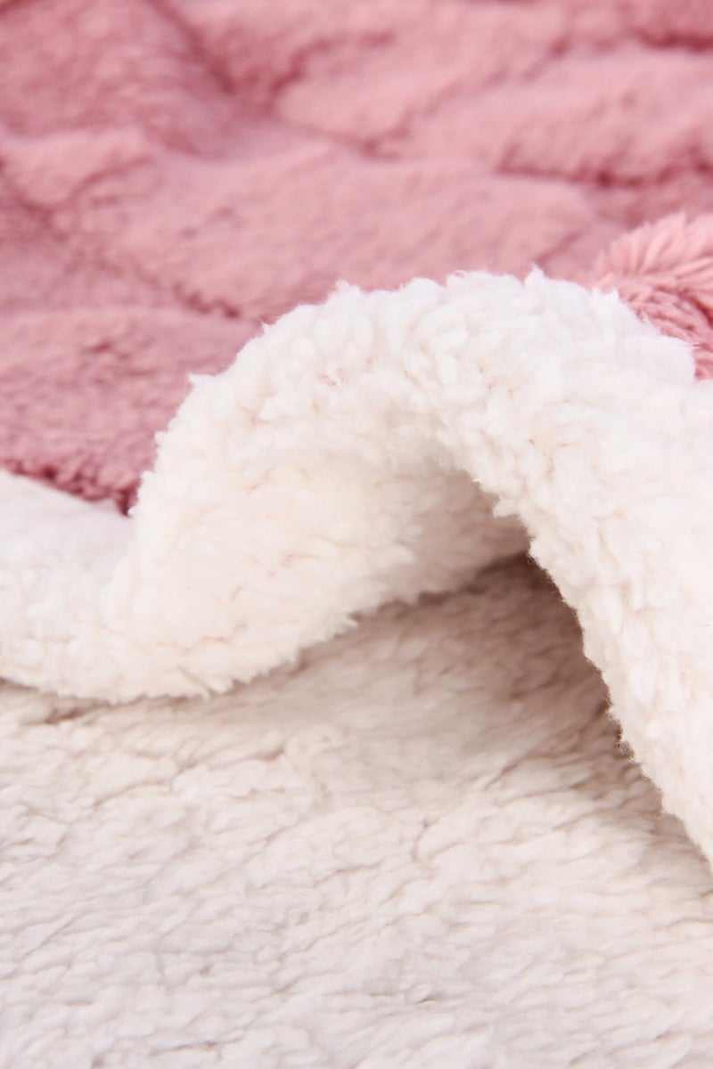 Butterthief Cozy Super Soft Warm Double Layered Kids Sherpa Blanket All Season Baby Blanket for Winter Toddlers Boys & Girls 1-6 Years (Size -100 x 150cm) (Deep Pink) - Image 5