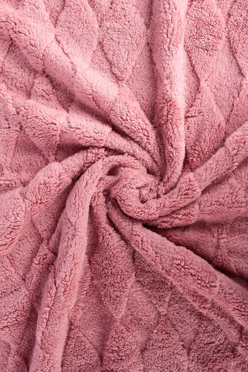 Butterthief Cozy Super Soft Warm Double Layered Kids Sherpa Blanket All Season Baby Blanket for Winter Toddlers Boys & Girls 1-6 Years (Size -100 x 150cm) (Deep Pink) - Image 4