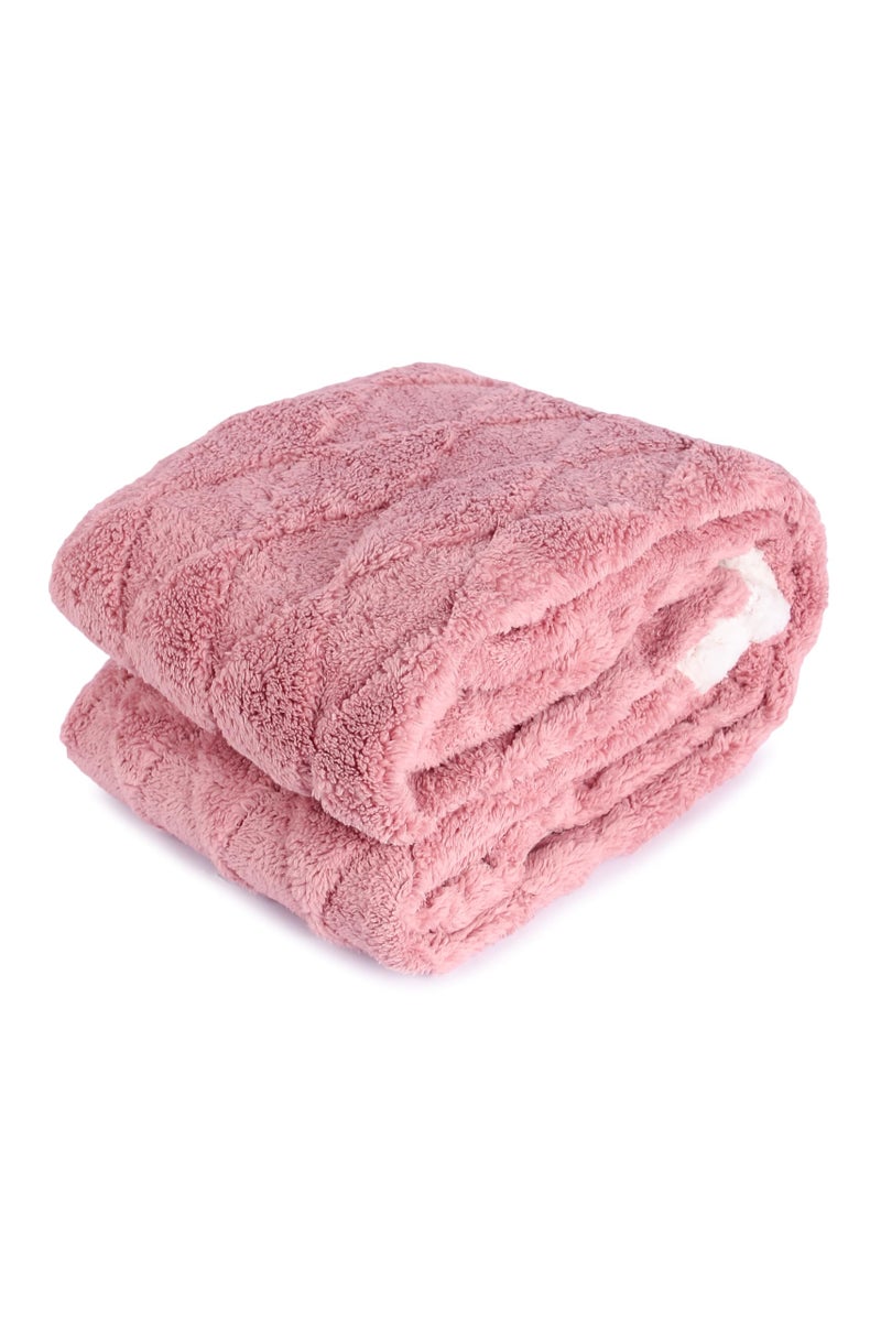 Butterthief Cozy Super Soft Warm Double Layered Kids Sherpa Blanket All Season Baby Blanket for Winter Toddlers Boys & Girls 1-6 Years (Size -100 x 150cm) (Deep Pink) - Image 2