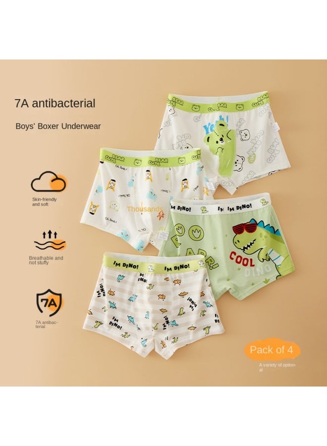 Underwear For 10-15 Years Old, Cotton Class A Boxer Shorts, Toddler ' Cotton Mid-big Kids Boxer Shorts - Image 1