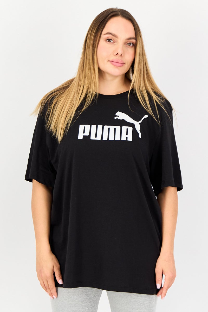 PUMA Women Sportswear Fit Short Sleeve Outdoor Top, Black - Image 1