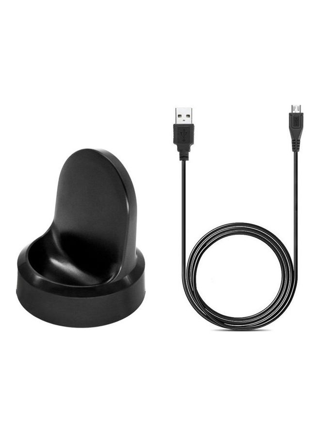 NIBEMINENT Wireless Smartwatch Charger Dock Pad For Samsung Gear S3 Smart Watch Black  - Image 1