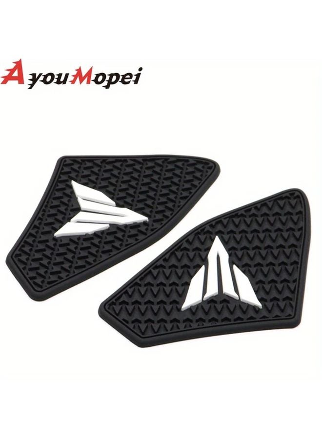 MT09 Motorcycle Protector Anti Slip Tank Pad Sticker Set Gas Knee Grip Traction Side 3M Decal Color C - Image 1