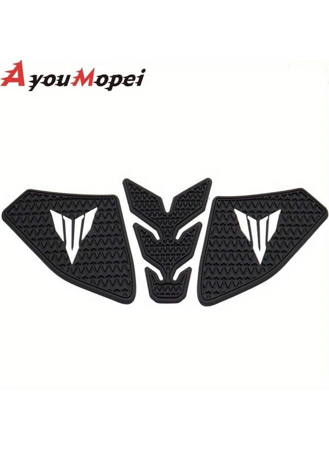 MT09 Motorcycle Protector Anti Slip Tank Pad Sticker Set Gas Knee Grip Traction Side 3M Decal Color C - Image 5