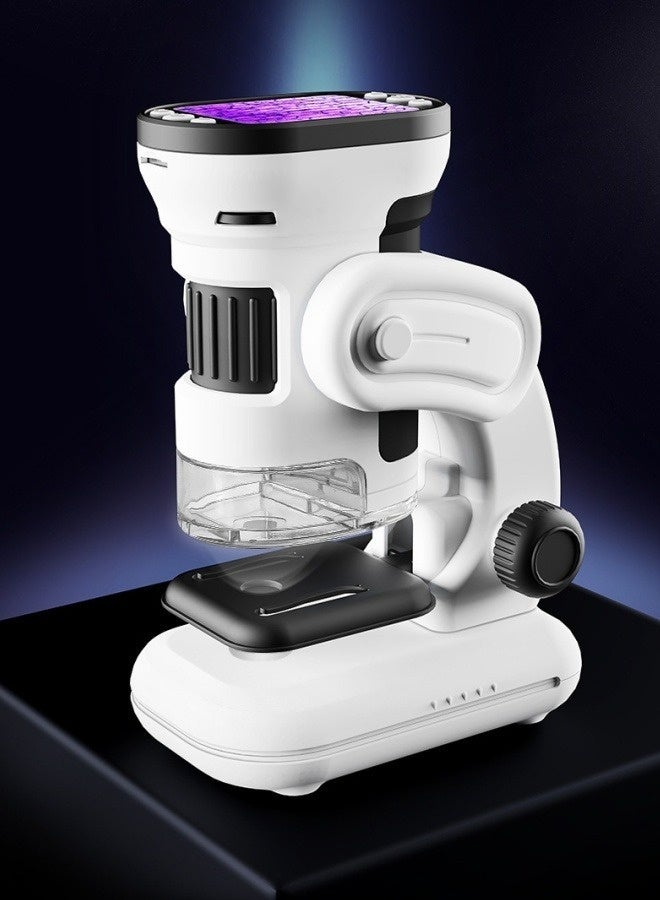 M MIAOYAN Student children's science and education toys intelligent digital electron microscope with display screen HD cell mite education enlightenment toy microscope  - Image 2
