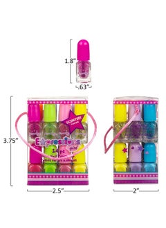 Expressions Expressions 24pc Scented Nail Polish Value Pack - Nail Kit Shiny & Glitter Nail Polish Shades in Pretty Colors, Manicure Kit & Pedicure Kit For Girls, Non-Toxic Water Based Nail Polish Gift Set  - Image 3