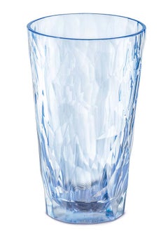 Koziol Koziol Long Drink Glass Aquamarine Club No 6 400ml, Polycarbonate (Pack of 4) 