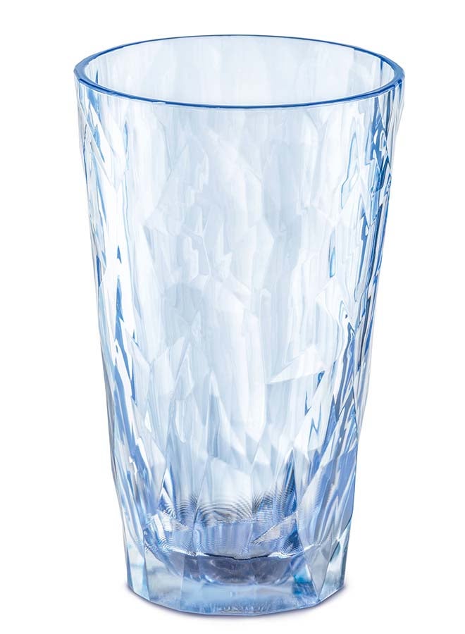 Koziol Long Drink Glass Aquamarine Club No 6 400ml, Polycarbonate (Pack of 4) - Image 2