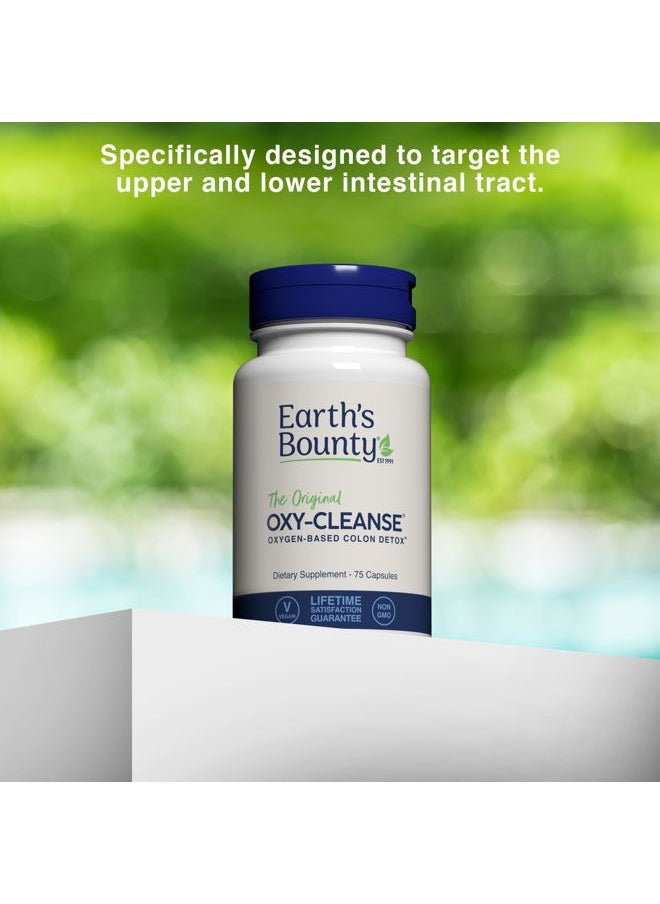 Earth's Bounty Oxy-Cleanse Colon Conditioner - Gentle Colon Cleanse for Digestive Wellness - Constipation Relief - Natural Colon Detox - 75 Capsules - 2-Pack  - Image 5