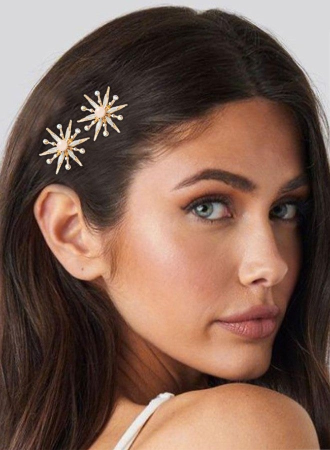 Brishow Gold Star Decorative Hair Pins Hair Clips Bobby Pins for Women - Image 2