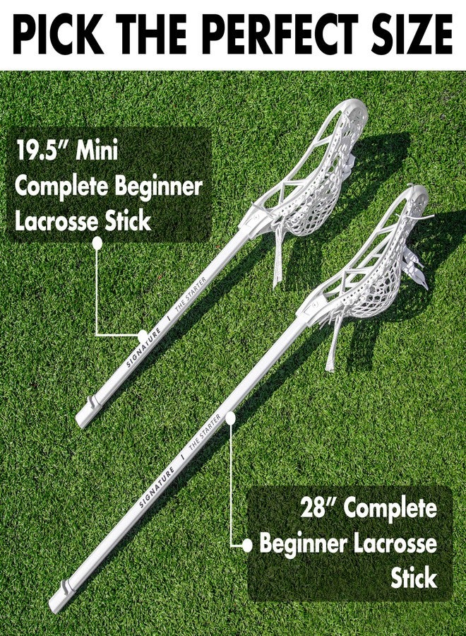 Signature Lacrosse The Starter - 28" Complete Lacrosse Stick for Beginners - Signature Lacrosse Beginner's Boys and Girls Entry Level Stick for Aspiring Players - Image 4