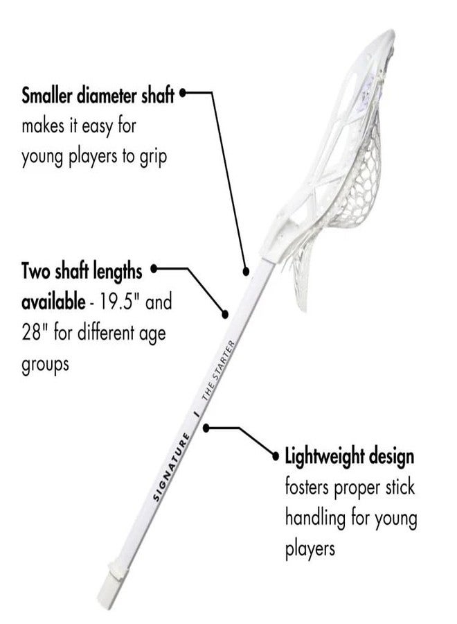 Signature Lacrosse The Starter - 28" Complete Lacrosse Stick for Beginners - Signature Lacrosse Beginner's Boys and Girls Entry Level Stick for Aspiring Players - Image 3
