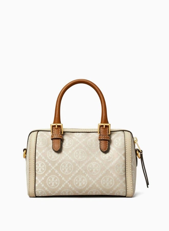 Tory Burch TB women's T-letter combination jacquard shoulder slung camera small bag - Image 2
