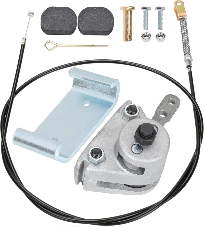 GREHUA Upgrade 56" Brake Cable Mechanical Brake Caliper and Bracket with Pads for Predator 212cc 196cc 6.5Hp GX160 Manco 9598 9597 Yerf-Dog ASW Bristers Airheart MB-1 Go Kart Carter Drift Trike Rotor - Image 1