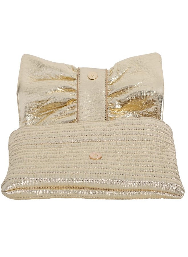 JNB Faux Leather Envelope Clutch Purse, Beige2, 11 inches x 1.5 inches x 7 inches - Image 4
