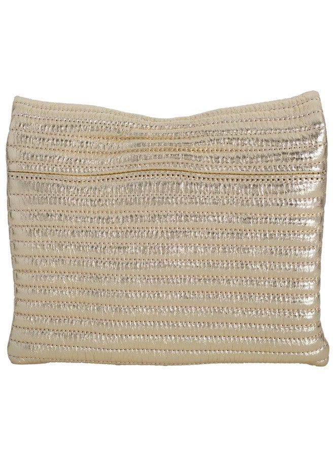 JNB Faux Leather Envelope Clutch Purse, Beige2, 11 inches x 1.5 inches x 7 inches - Image 2