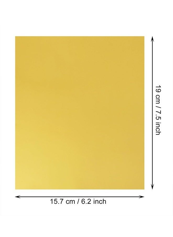 بيوينتي - 100 قطعة من رقائق الألومنيوم أغلفة الشوكولاتة ، 6.3x7.5in / 16 * 19cm أغلفة حلوى الألومنيوم الذهبية ، أغلفة رقائق الشوكولاتة ، مناسبة لأغفال الشوكولاتة حلوى DIY حفلة عيد ميلاد الزفاف - Image 1