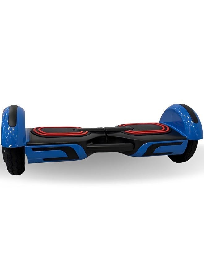 Self Balancing Hoverboard with LED Wheels and Light-Up Display, Blue & Black - Image 1