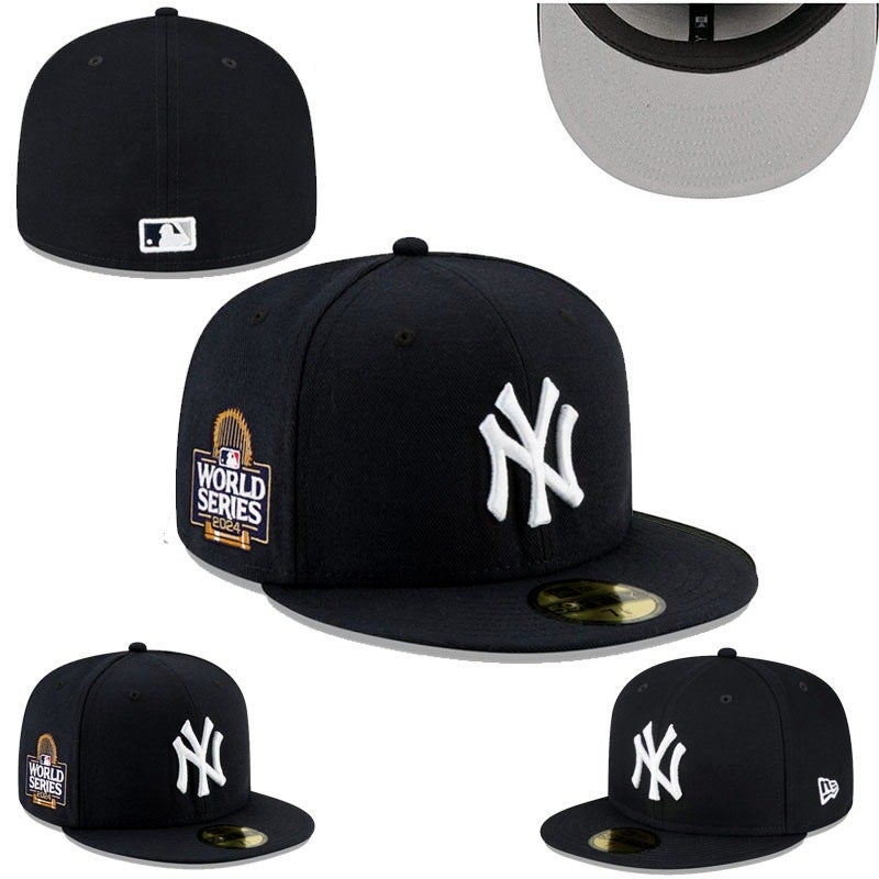New Dense Embroidery Hat Lany Team Flat-Brim Baseball Cap American Hip-Hop Reversible Baseball League Team Cap - Image 1
