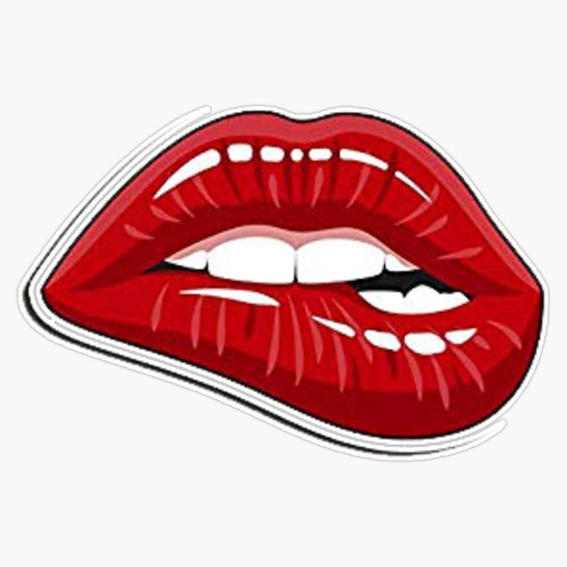 VHV Lips Sticker Vinyl Waterproof Sticker Decal Car Laptop Wall Window Bumper Sticker 5" - Image 1