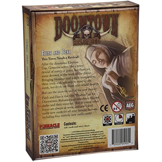 AEG Alderac Entertainment ALD05905 Doomtown Reloaded Expansion Faith and Fear Board Game - Image 3