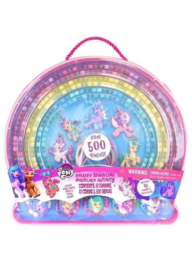 Tara Toys Deluxe Sparkling Necklace Activity Set: My Little Pony Createdesignwear 10 Charm Necklaces Ages 3+  - Image 1