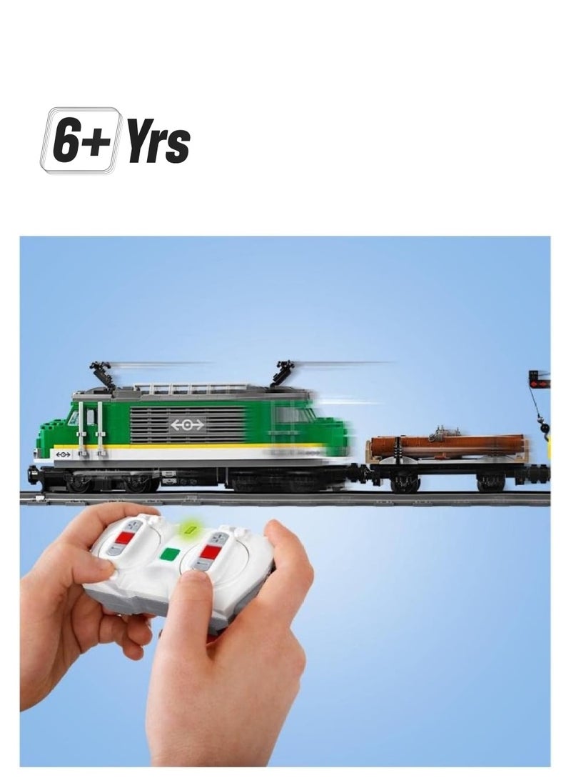 LEGO - مجموعة بناء قطار شحن المدينة 60198 من ليجو (1226 قطعة) - Image 1