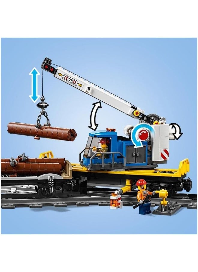LEGO - مجموعة بناء قطار شحن المدينة 60198 من ليجو (1226 قطعة) - Image 1