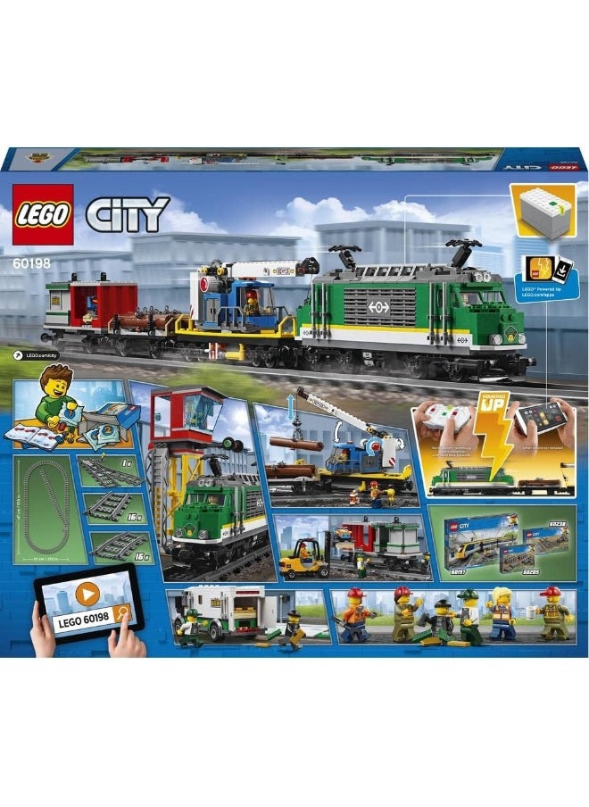 LEGO - مجموعة بناء قطار شحن المدينة 60198 من ليجو (1226 قطعة) - Image 1