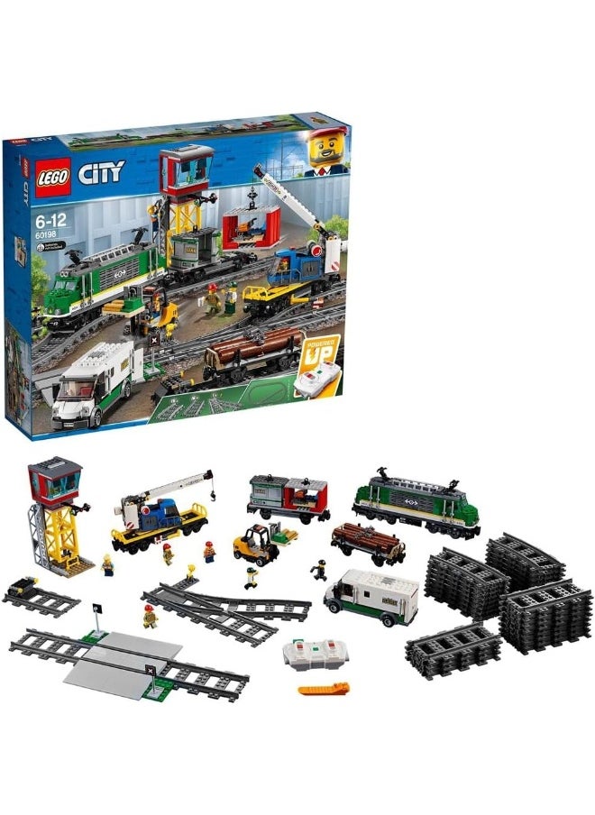 LEGO - مجموعة بناء قطار شحن المدينة 60198 من ليجو (1226 قطعة) - Image 1