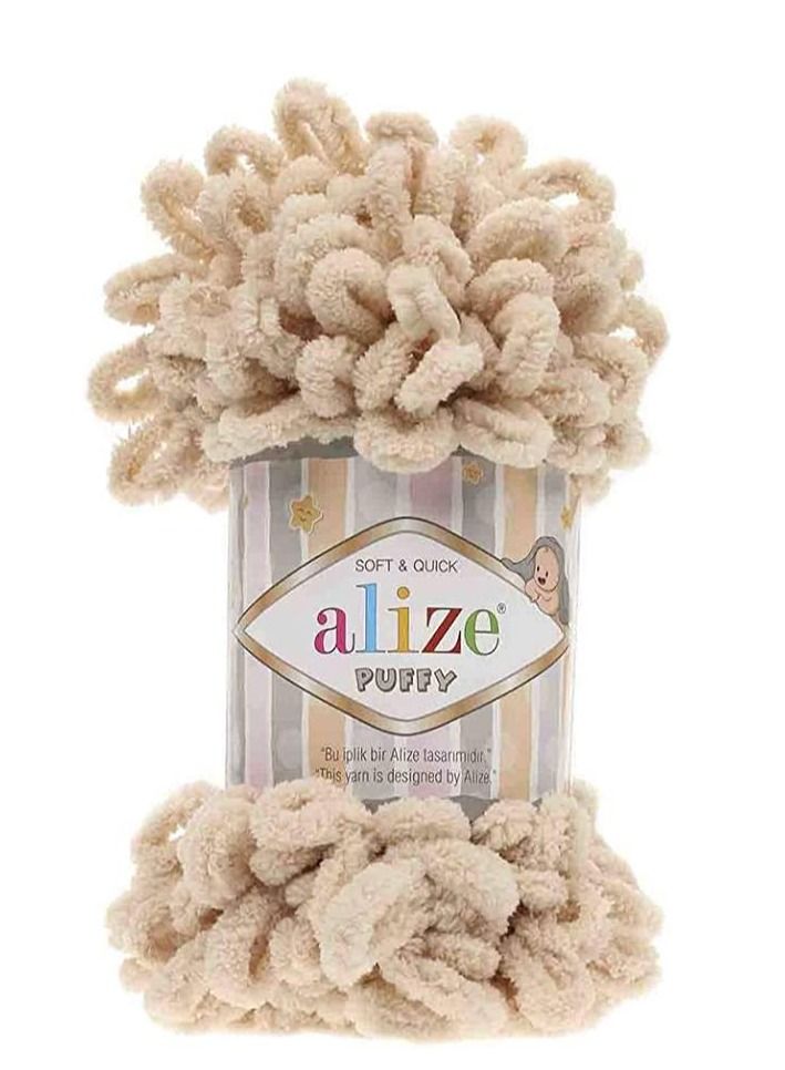 ALIZE PUFFY HAND KNITTING YARN COLOR NO.310 (PACK OF 3PCS)
