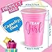 Norme 120 Pcs Gender Reveal Plastic Cups Gender Reveal Party Supplies Team Boy Team Girl Disposable Blue Pink Cups for Beverage Drink Tableware 16 oz - Image 4