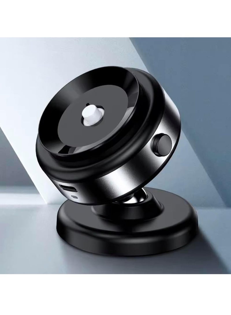 DUSALA Magnetic Suction Phone Holder – 360° Rotation Universal Car, Mirror u0026 Gym Mount for Metal u0026 Glass Surfaces (Black) - Image 3