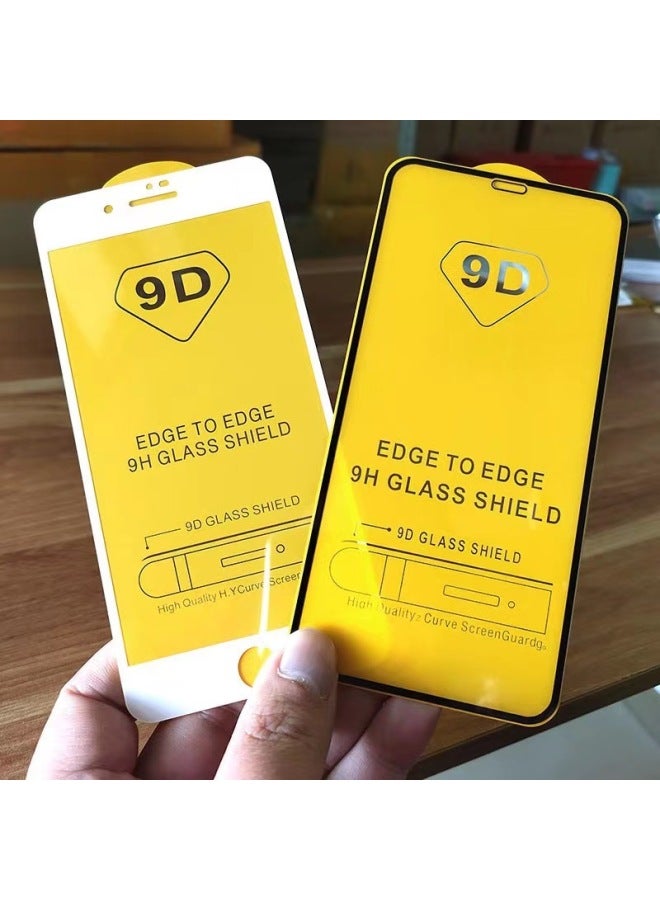 9d For Samsung S24 Tempered Film S24fe Mobile Phone Film A16 Glass Film S23 Full Screen Protective Film Wholesale-Color:black/black-Dimensions:a22 4G