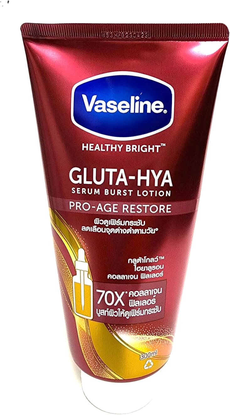 Vaseline Healthy Bright Gluta Hya Serum Burst Lotion Pro-Age Restore 300 Ml