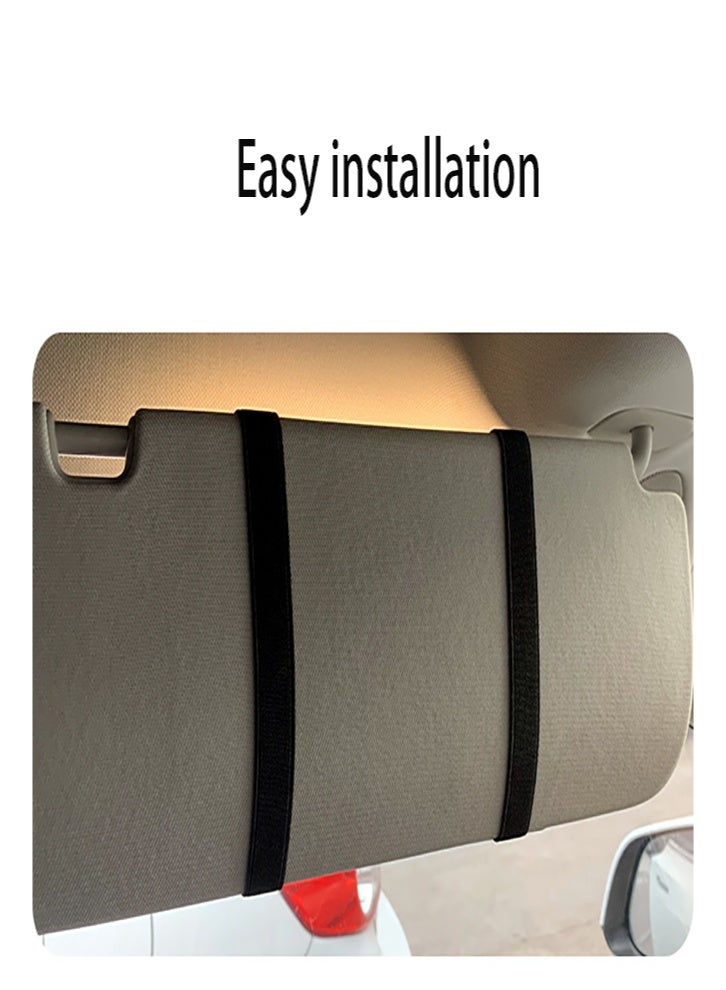 Car Sun Visor Makeup Mirror LED Light Stepless Dimming Interior Supplies High-Definition Mirror with Light Car Dressing Mirror - Image 5
