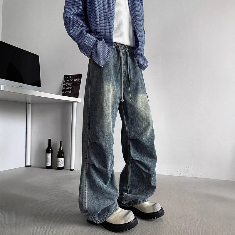 Unisex Classic Denim Jeans Loose Fit Daily Outdoor Wear - Image 5
