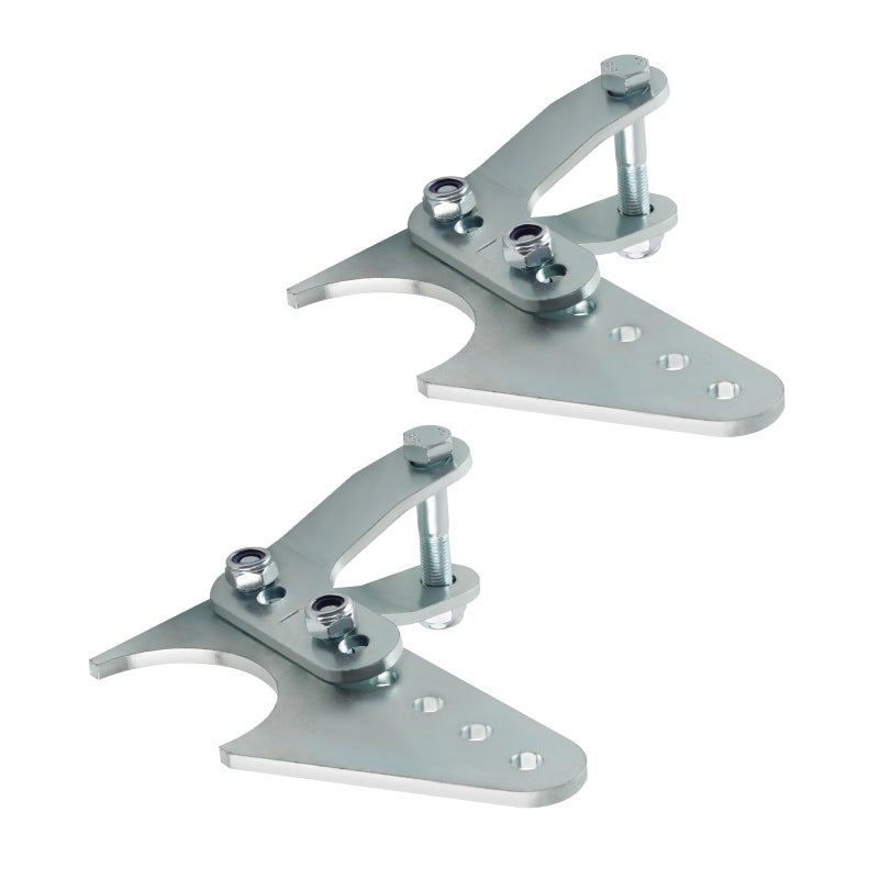 Waverspeed 3 Rear Lower Shock Bracket for 3 Axle Tube for Coilover Shock Mount Universal Adjustable Kit LBrackets with Welding 8 Hardware Spacers