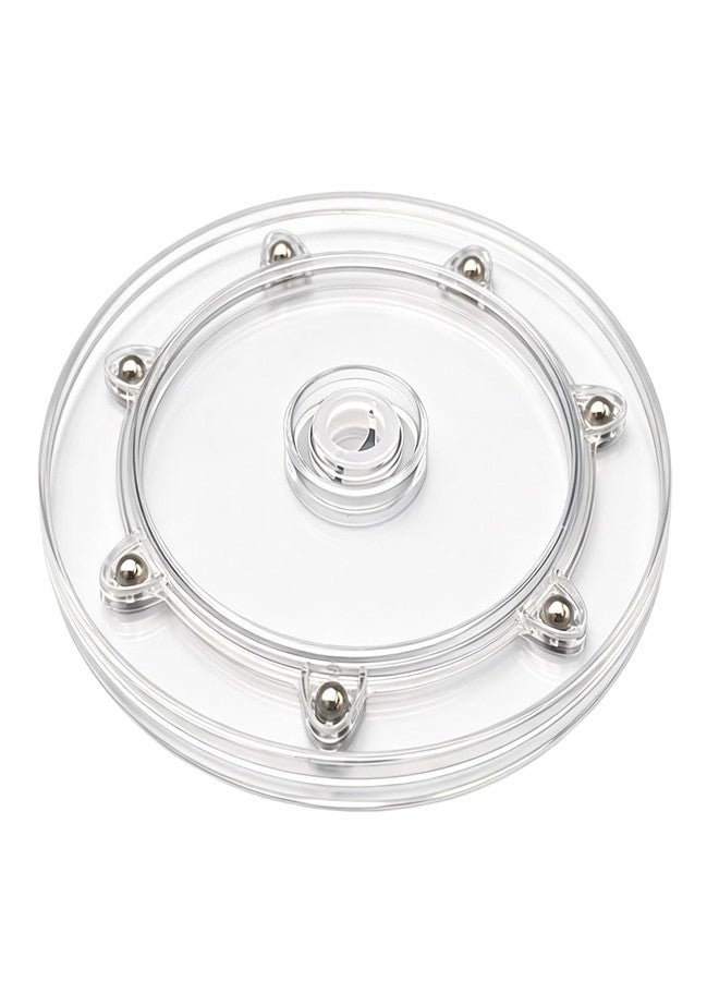 YiiSeeJo 1 PC 6 Inch Rotating Turntable, Clear Acrylic Ball Bearing Rotating Tray Display Stand for Jewelry & Toys - Image 1