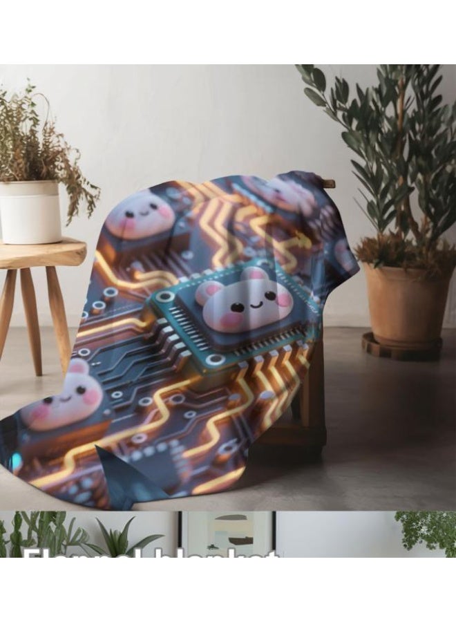 عام بطانية رقيقة من الفانيلا (حرارة ومريحة، ومناسبة للنوم واستخدام اللعبة والغبار والرمل) 150 سم * 200 سم - 530 - Image 2