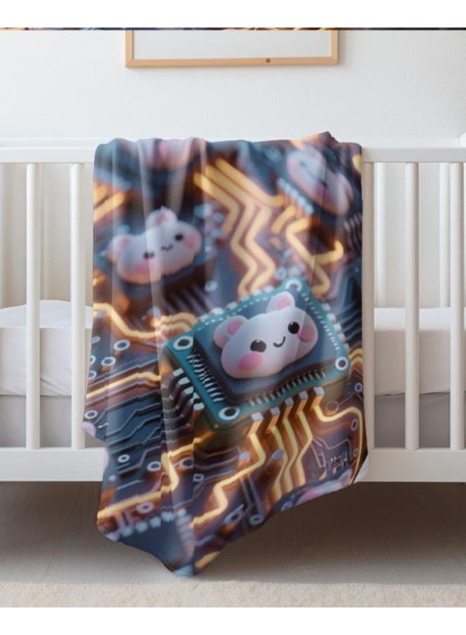 عام بطانية رقيقة من الفانيلا (حرارة ومريحة، ومناسبة للنوم واستخدام اللعبة والغبار والرمل) 150 سم * 200 سم - 530 - Image 1