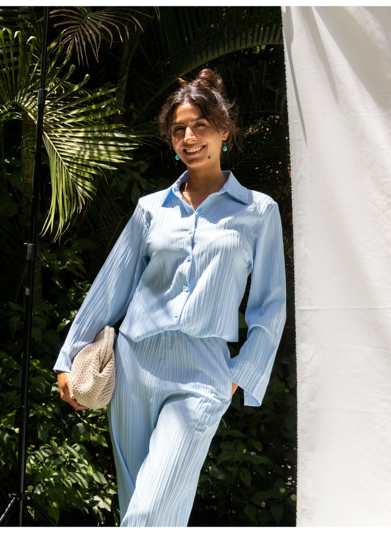 بافو طقم جوري ازرق سماوي - Image 3