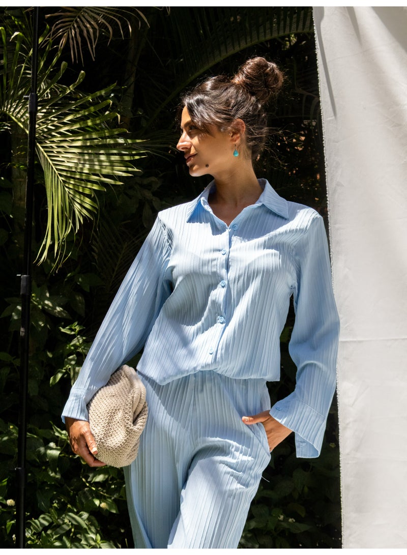 بافو طقم جوري ازرق سماوي - Image 4