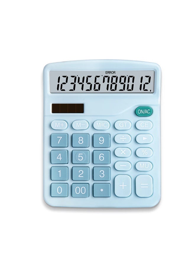 Simaa Stationery 837 Dual Power Calculator, Solar-powered Desktop Calculator With 12-digit Large Screen, Office Supplies, Single Pack 7088, Pink - Image 4