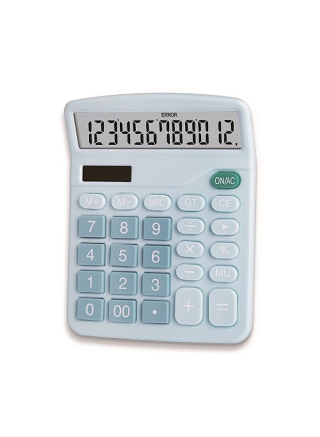 Simaa Stationery 837 Dual Power Calculator, Solar-powered Desktop Calculator With 12-digit Large Screen, Office Supplies, Single Pack 7088, Pink - Image 3