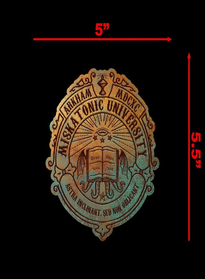 Bargain Max Decals Miskatonic University Copper Lovecraft Sticker Decal Notebook Car Laptop 5"x5.5" (Color) - Image 4