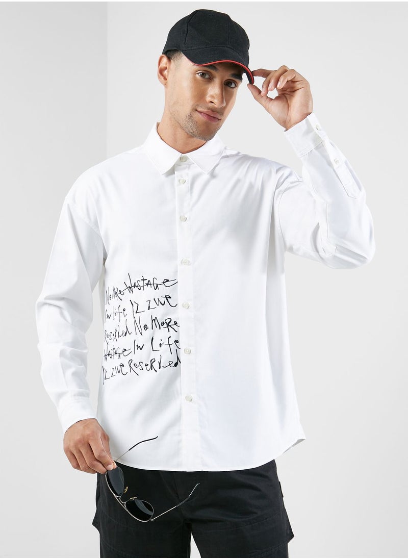 izzue - Rayon Logo Shirt - Image 1