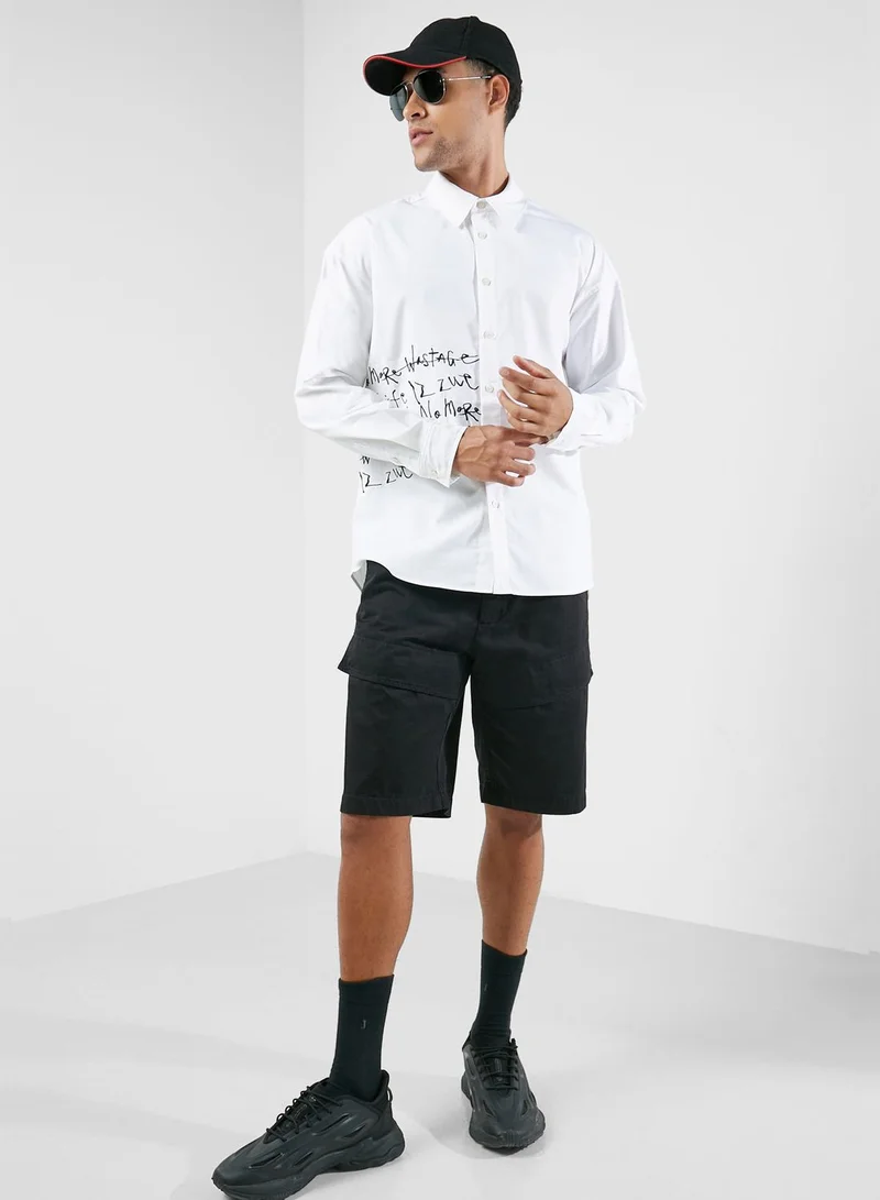 izzue Rayon Logo Shirt